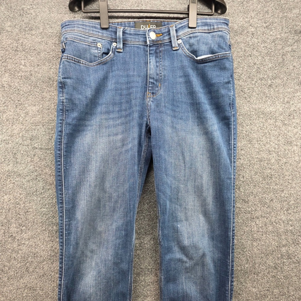 DU/ER L2X‎ Performance Denim Slim Fit Jeans Blue Medium Wash Mens 32
